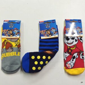 Pack de 3 Pares Meias Anti-Derrapantes Patrulha Pata ref.HW0661