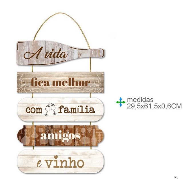 Placa de Parede MDF 29x61cms ref.BD78779