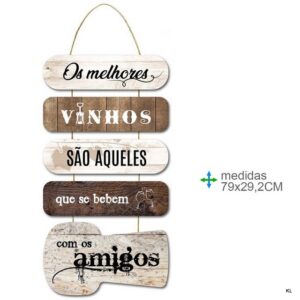 Placa de Parede MDF 29x79cms ref.BD78782