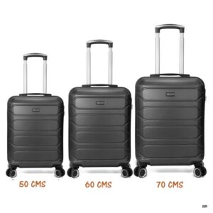 Conjunto de 3 Trolleys Fibra 50/60/70cms ref. BZ5807P