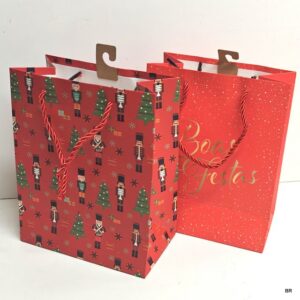 Pack de 6 Sacos Natal Papel Cartonado 18x23x10cms ref.1028939