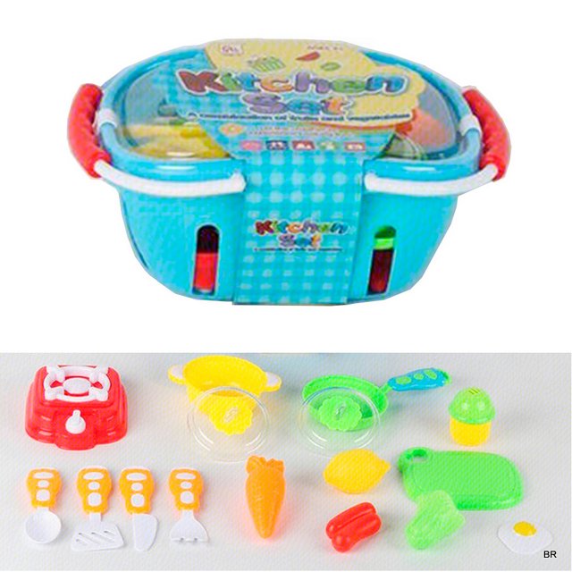 Brinquedo Cesto com Alimentos 25x16x11cms ref..64484