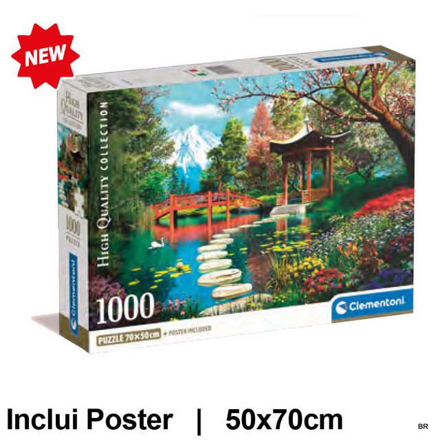 Puzzle 1000 Peças 70x50cms + Poster-Gardens of Fuji ref.39910