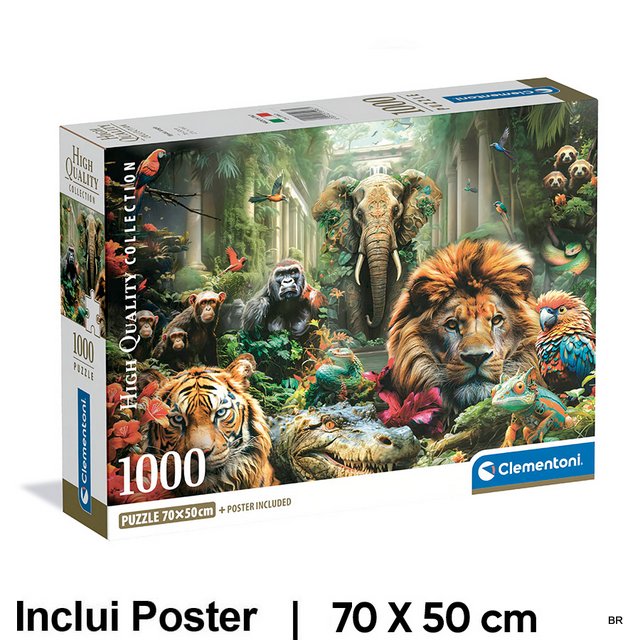 Puzzle 1000 Peças 70x50cms + Poster Mystic Jungle ref.39987