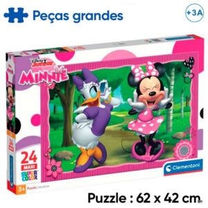 Puzzle Jumbo Minnie 24 Peças (+3 Anos) 62x42cms ref 24901