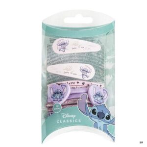 Conjunto Elastico+ Clips Cabelo Stitch ref.2500002951