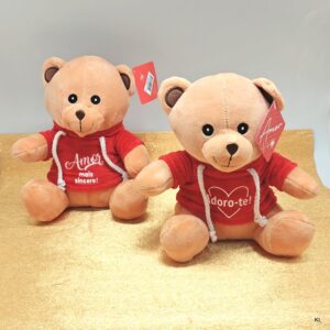 Pack de 2 Ursos c/Sweater Dia dos Namorados 20cms ref. NAM12201/3