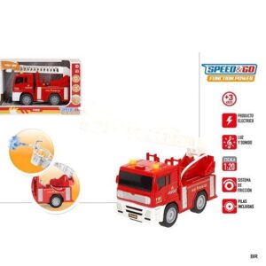 Brinquedo Bombeiro com Luz e Som 18cms ref.39667