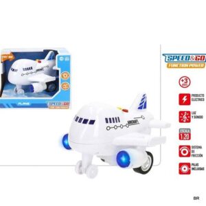 Brinquedo Avião com Luz e Som 18cms ref.39668