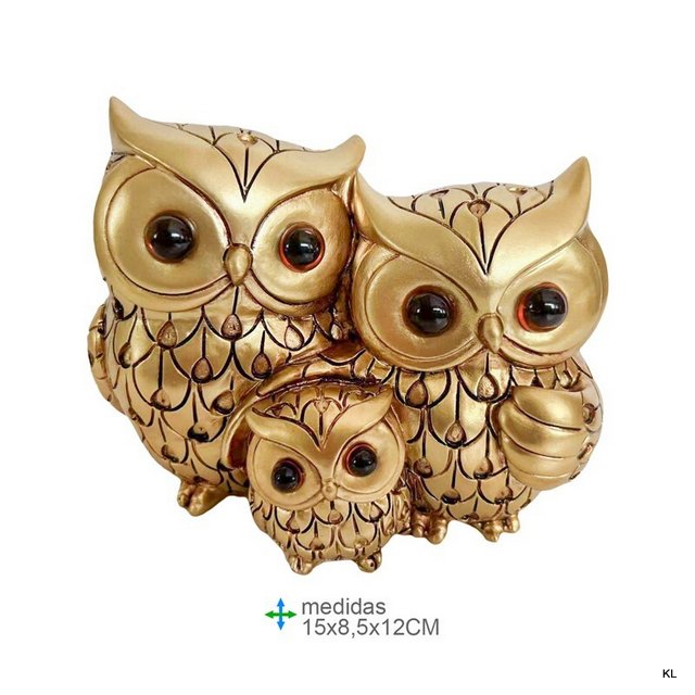 Família Mochos em Resina ref.MR78931