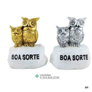 Pedras Boa Sorte Mochos ref.PR76724--Pack de 2 unidades
