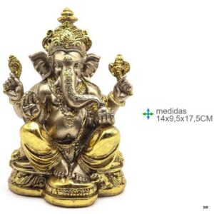 Figura Ganesh em Resina 14x9x17cms ref.GR75141