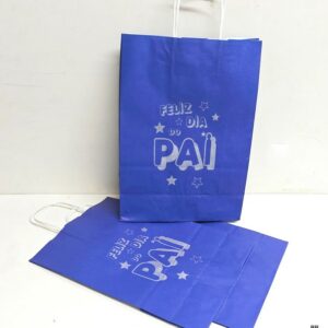 Pack de 6 Sacos Papel Dia do Pai 24x12x31cms ref.1026956