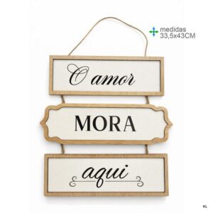 Placa de Parede MDF 33,5x43cms ref.BD78995