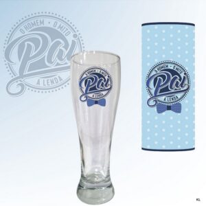 Copo Cerveja Vidro 560ML Dia do Pai  ref.26058
