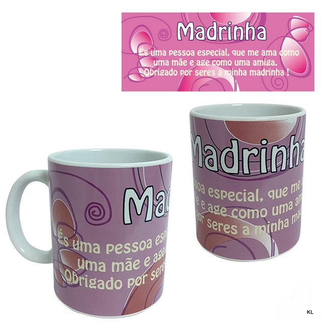 Caneca Dia dos Padrinhos ref. DVR1341 (Madrinha)