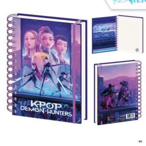 K-POP Demon Hunters Bloco c/Elastico A5 Ref.SR2510683