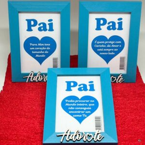 Pack de 3 Molduras Dia do Pai 10x15cms  ref. 5015360