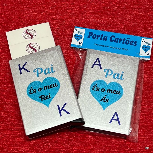 Porta Cartões Alumínio Dia do Pai ref.5020835