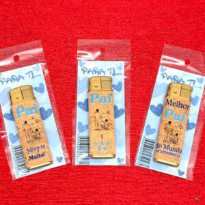 Pack de 3 Isqueiros Cortiça Dia do Pai ref.23541