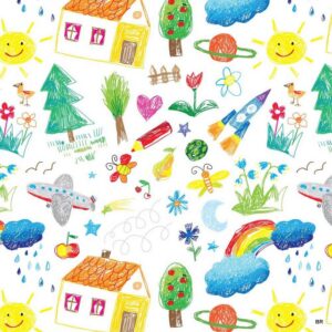 25 Folhas Papel Embrulho Criança 70×100 cms ref. C106