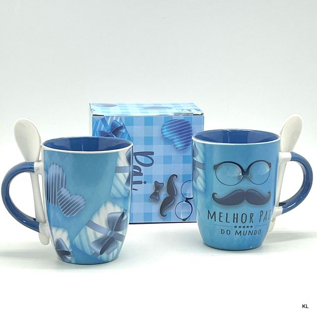 Caneca c/Colher Dia do Pai ref.PAI12201