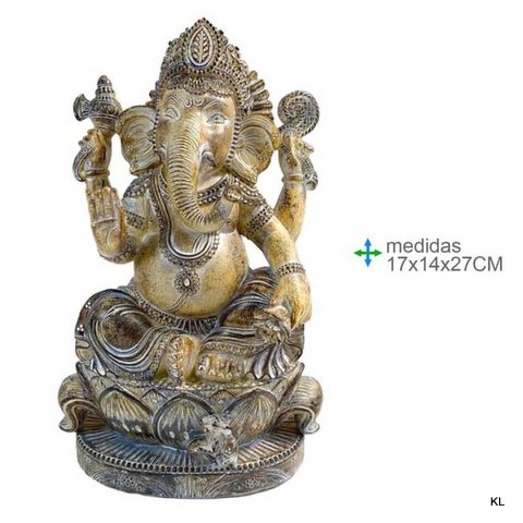 Figura Ganesh Resina 17x14x27cms ref.GR77479