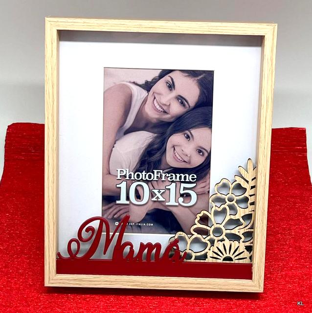 Moldura Dia da Mãe Madeira 10x15cms ref. PQ224ES