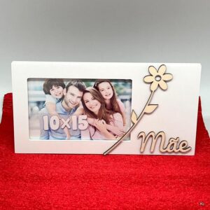 Moldura Dia da Mãe Madeira 10x15cms ref.CX846H