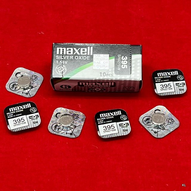 Caixa com 10 Pilhas 395-SR927SW Maxell ref.395