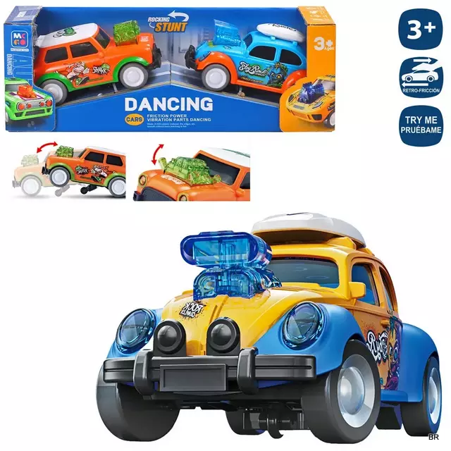 Conjunto de 2 Carros Megafricção 29cms ref.703417