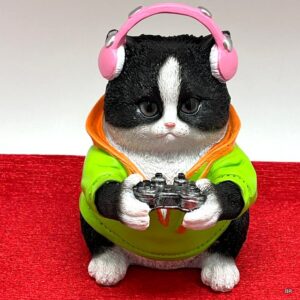 Figura Gato em Resina 17x12cms ref.FD226999B