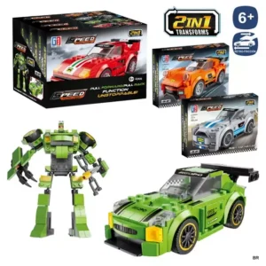 Blocos de Construção Carro transformer 199 Peças ( +6 Anos) ref.703617