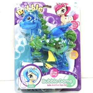 Pistola Faz Bolas de Sabão Unicornio (Funciona a Pilhas) 30x21cms ref.59381AZ