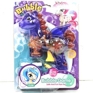 Pistola Faz Bolas de Sabão Unicornio (Funciona a Pilhas) 30x21cms ref.59381L