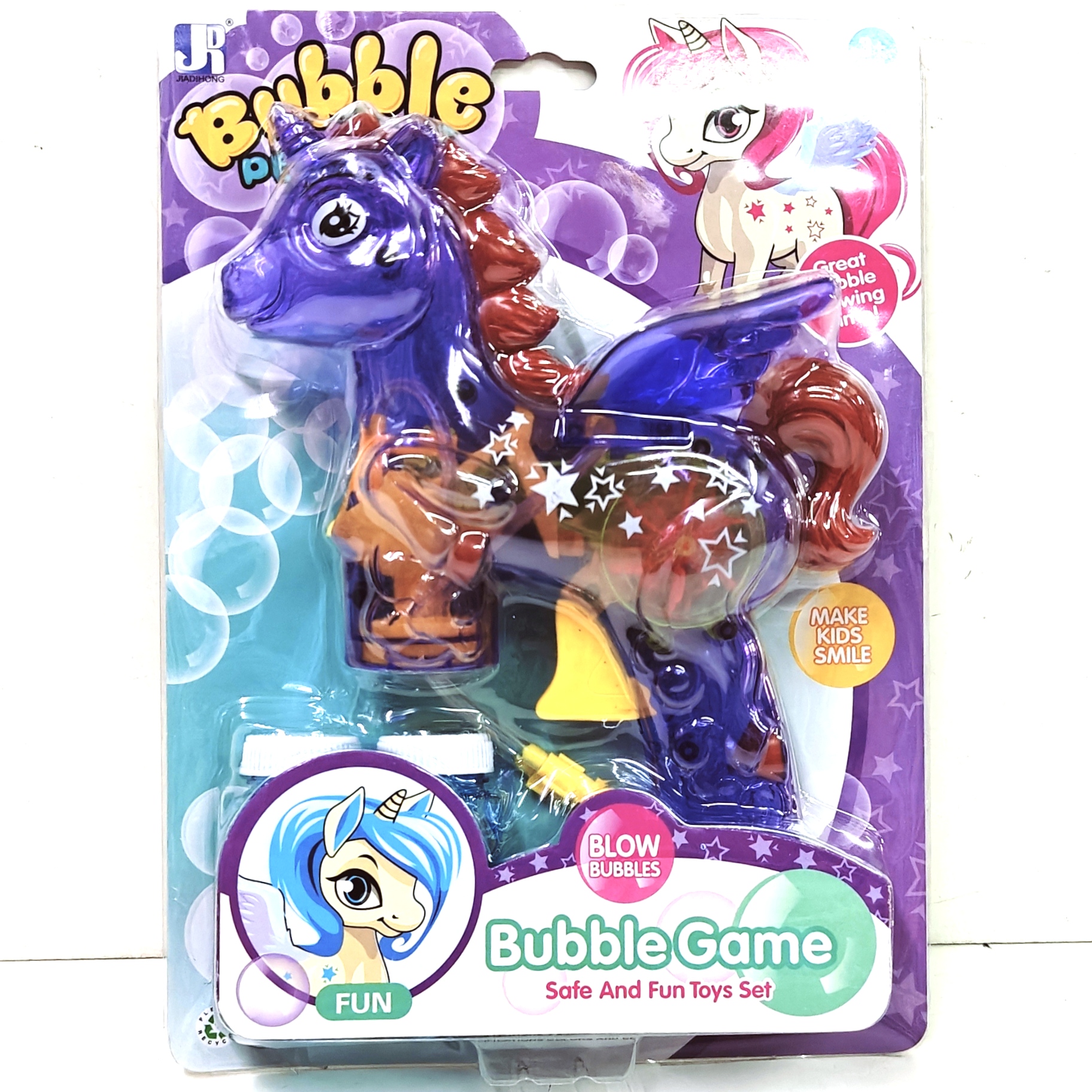 Pistola Faz Bolas de Sabão Unicornio (Funciona a Pilhas) 30x21cms ref.59381L