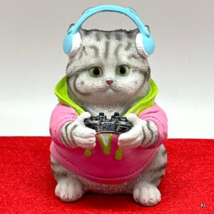 Figura Gato em Resina 17x12cms ref.FD226999C