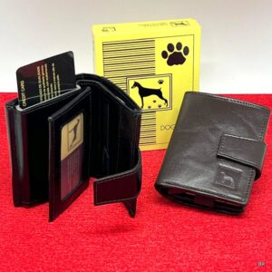 Carteira em Pele C/Porta Cartões Metal  ref.D52297