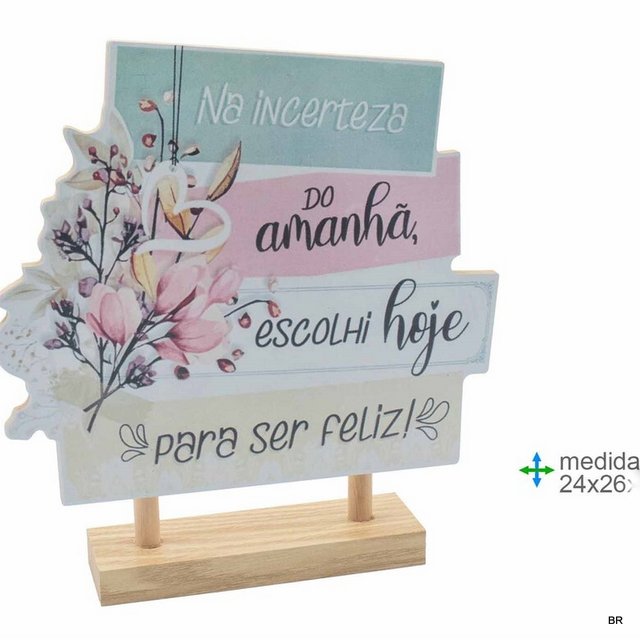 Placa de Mesa MDF 24x26cms ref. BD78600