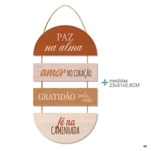 Placa de Parede MDF 23x51cms ref. BD78975