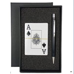 Conjunto Cartas de Jogar + Esferográfica  ref. EA089