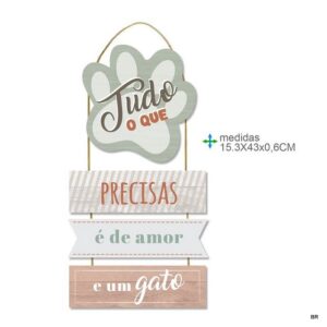 Placa de Parede MDF 15x43cms ref. BD79261