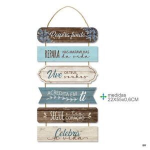 Placa de Parede MDF 22x55cms ref. BD79271