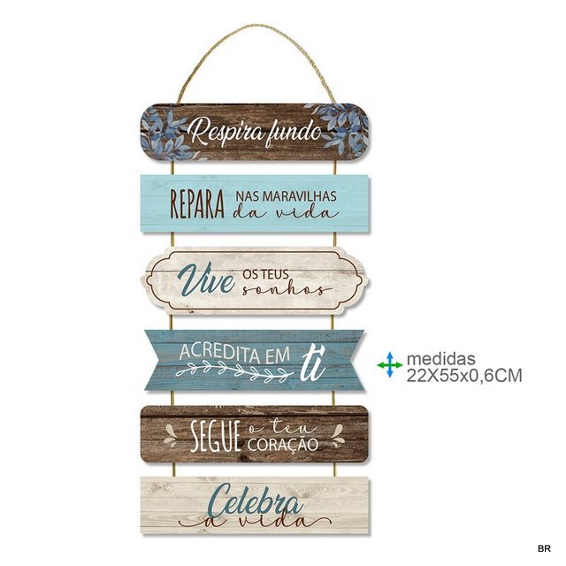 Placa de Parede MDF 22x55cms ref. BD79271
