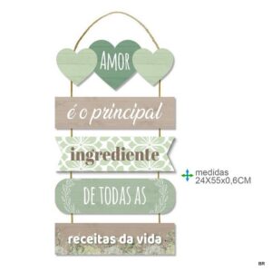 Placa de Parede MDF 24x55cms ref. BD79272