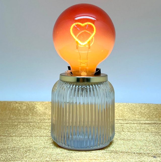 Candeeiro Led Decoração Vidro 8.5x18cms ref.DH227074B