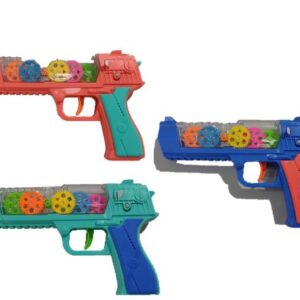 Brinquedo Pistola com Luz e Som 17cms ref.MUN736310 ( Cor Laranja)