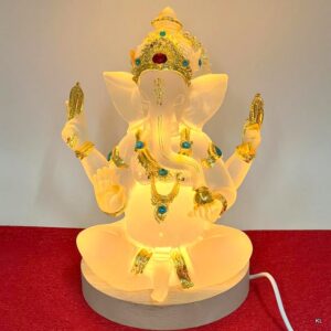 Figura Poliresina Ganesh c/Luz Led 18cms ref. MM045