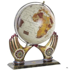 Globo Mapa Mundo Metal 28x20x33cms ref. DH227500