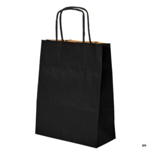 Pack de 12 Sacos Papel Preto (18x8x24cms) ref.1022316 (0.25unidade)
